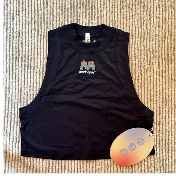 Lululemon x Madhappy All Yours Crop Tank Top Black Size 2 NWT Limited Edition - Picture 1 of 3